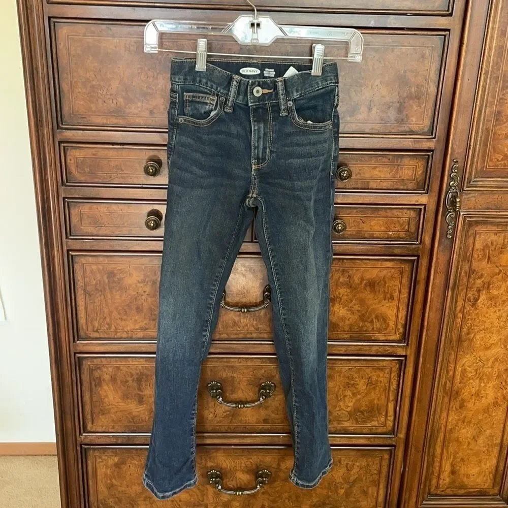 Old Navy kids slim dark denim jeans